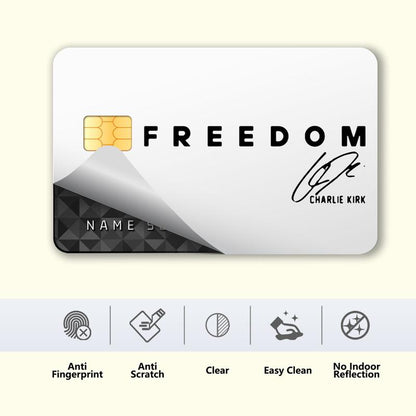 Freedom Credit Card Skins, Durable Vinyl Stickers for Credit/Debit Cards – Anti-Scratch, Easy to Apply & Remove