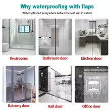 5 Meter Silicone Door Draft Stopper & Window Seal Strip – Weatherproof, Dustproof, Noise Insulation for Doors, Windows & Shower Gaps