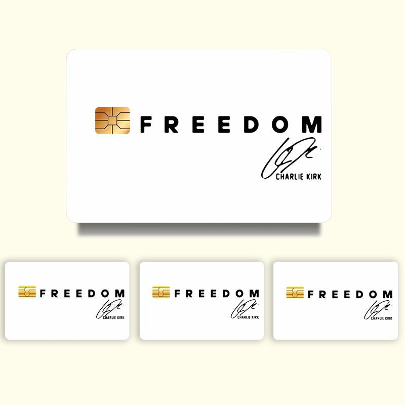 Freedom Credit Card Skins, Durable Vinyl Stickers for Credit/Debit Cards – Anti-Scratch, Easy to Apply & Remove