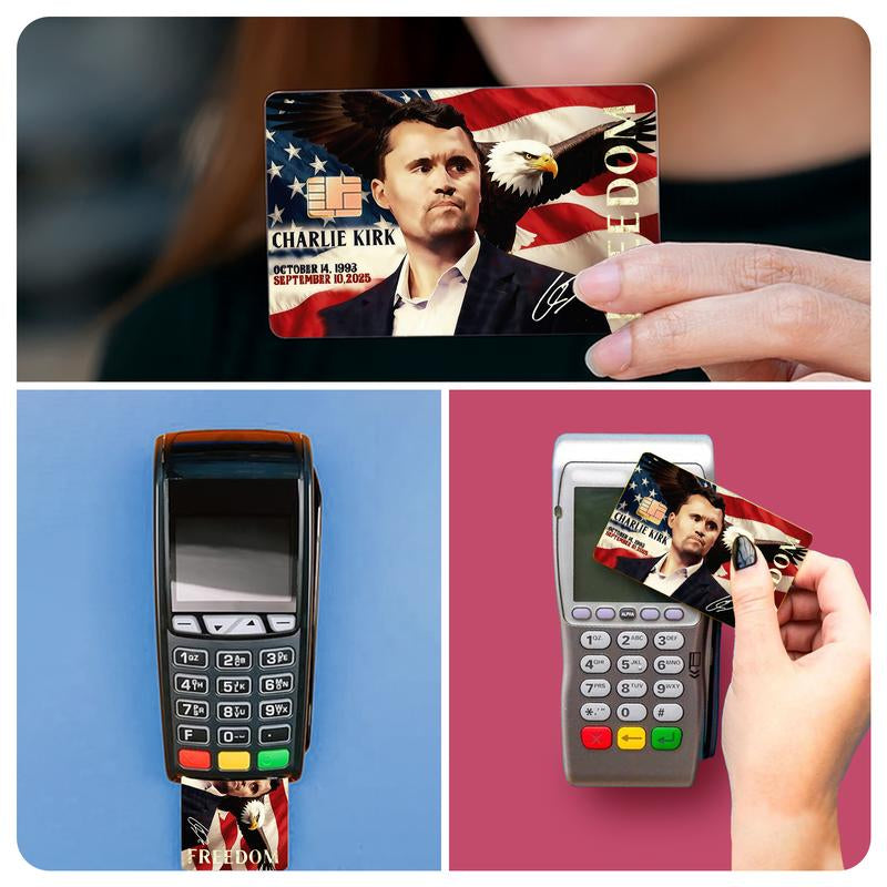 Freedom Credit Card Skins, Durable Vinyl Stickers for Credit/Debit Cards – Anti-Scratch, Easy to Apply & Remove