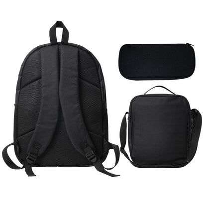 3PCS K-POP Demon Hunters School Bag Set - Large Capacity Laptop Backpack + Portable Lunch Bag + Pencil Case, Functional Fashion Backpack for Teens Men Women, Ideal for Daily Use & Adventures, Great Gift
