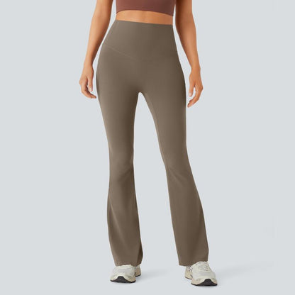 Halara Ultrasculpt Socinched High Waisted Tummy Control Pocket Shaping Yoga Bootcut Leggings